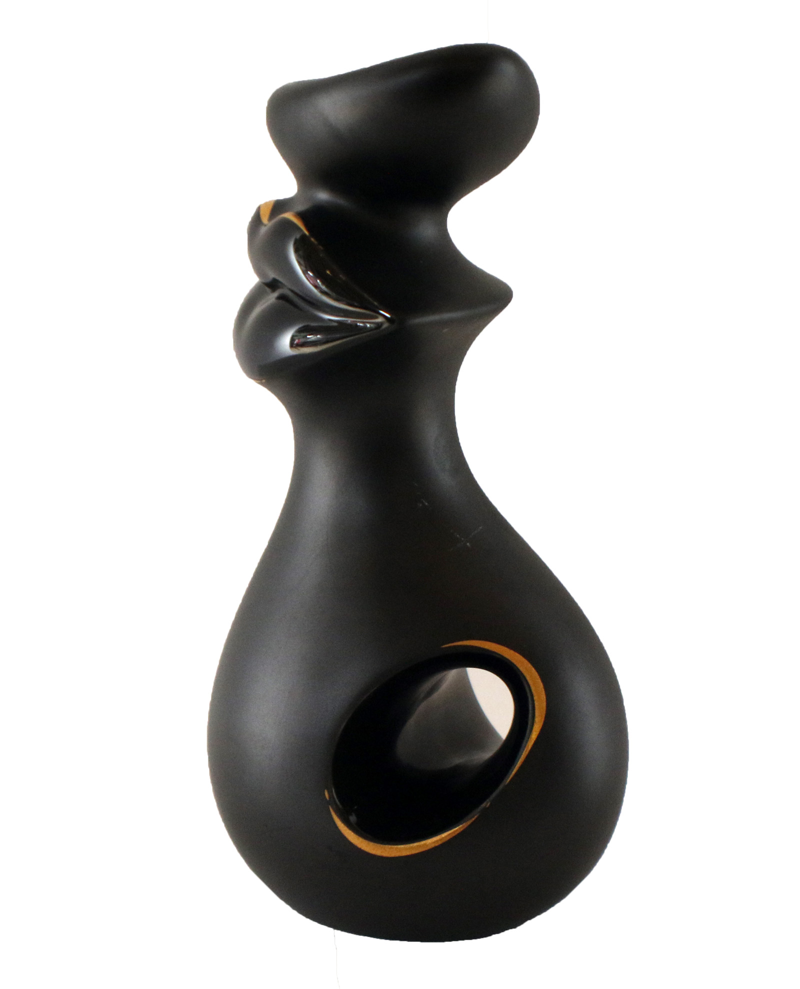 Goebel Salvador Dali Black Lips Candle Holder | Modernism